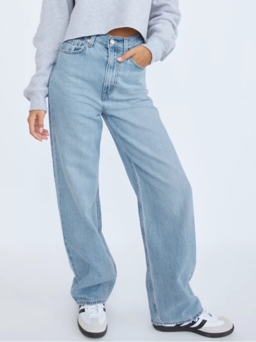 Levi’s high loose jeans 25 lets stay in pj cotton hemp wide leg lightweight
